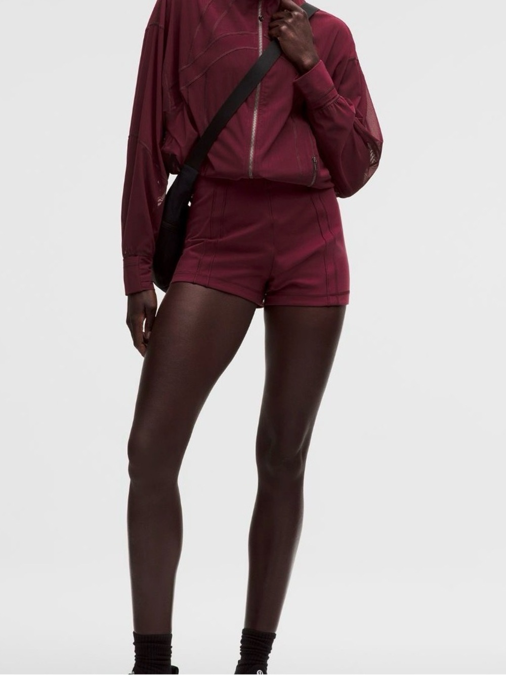 Lululemon Define micro short Luon size S NWT color Burgundy Bay